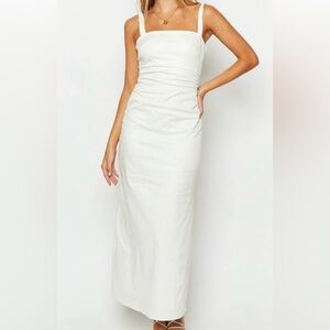 Beginning Boutique Angelic Aura White Maxi Dress | Barely Worn | Size US 4